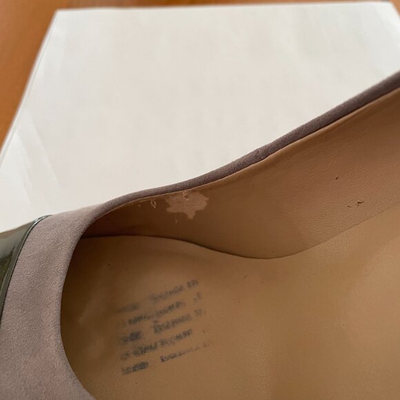 Talbots Grey Suede and Patent Leather Spectator Pumps - Picture 5 of 5